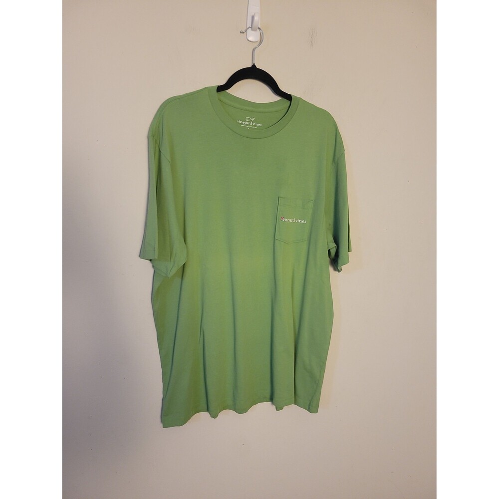 Vineyard Vines Green Christmas Graphic Tee Mens Sz L